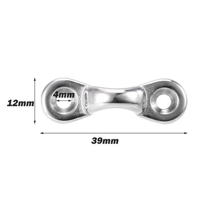 6Pcs Kayak Pad Eyes Stainless Steel Tie Down Deck Loops Shock Cord Fastening Gear Replacement Kit