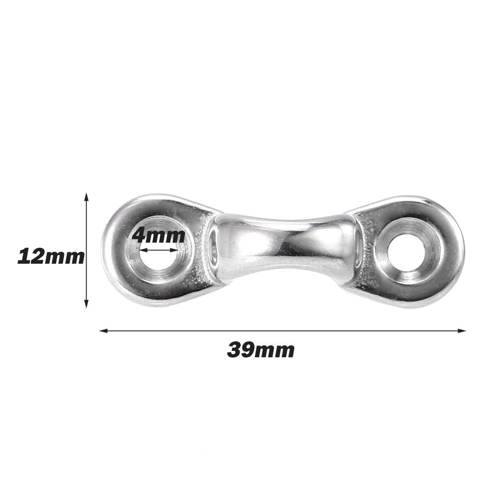 6Pcs Kayak Pad Eyes Stainless Steel Tie Down Deck Loops Shock Cord Fastening Gear Replacement Kit