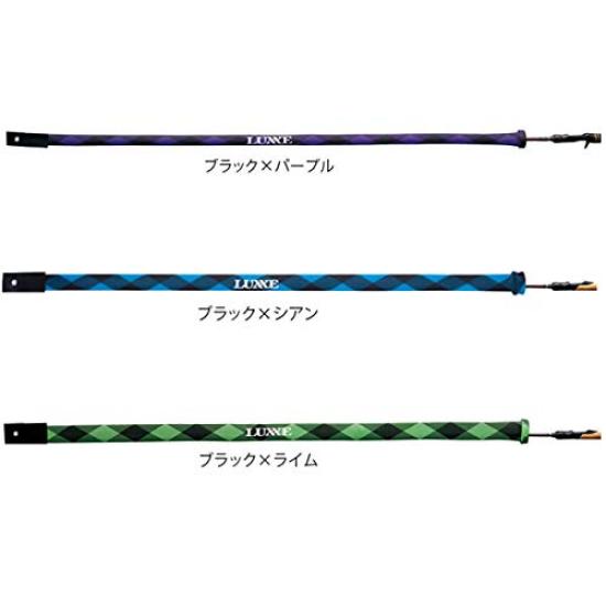 Gamakatsu LUXXE Rod Socks, Wide Type, BlackCyan