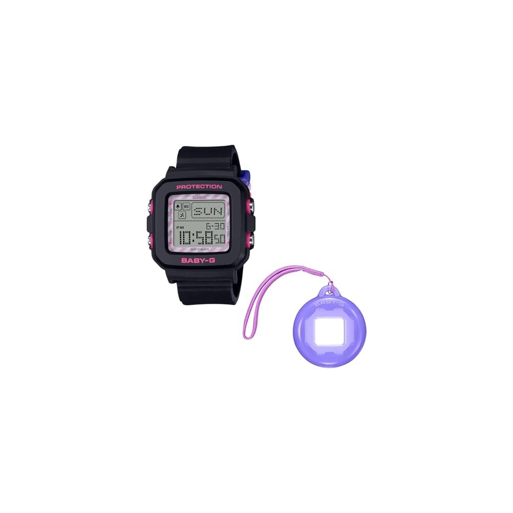 Часы Casio Baby-G [Официальный японский продукт] Модель BGD-10KKM-1JR Baby-G+Plus в сотрудничестве с Kuromi, Женские, Черные