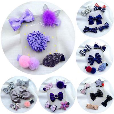 5pcs Baby Infant Girls Children Flower Hair Pin Clips Hairpin Accessories JH