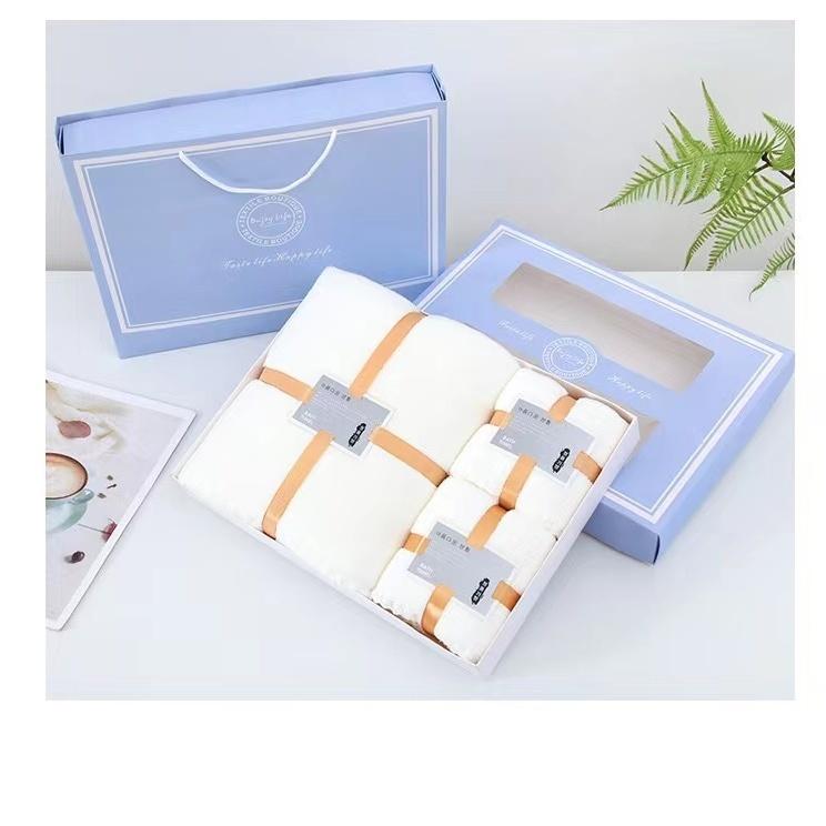 

Домашнее полотенце из кораллового флиса, банное полотенце, набор из трех предметов, домашний подарок на открытие бизнеса, подарочная коробка для свадьбы 3pcsGift box set бежевый