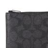 Coach 3 IN 1 Wallet 11 Solid Color Classic Presbyopic Zipper Closure Three-in-one Coated Canvas and Cowhide Mother-in-law Wallet Men's Black