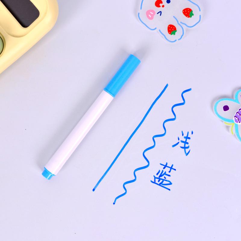 Dingdong Wasserlösliche Abwischbare Flüssigkreide-Stifte - 12 Fluoreszierende Farben für Tafeln