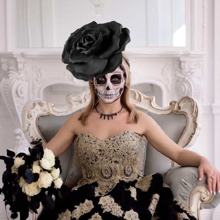 Flower Fascinator Headband for Evening Wear and Special Occasion Vintage Looks for Wedding Bride Photot Props