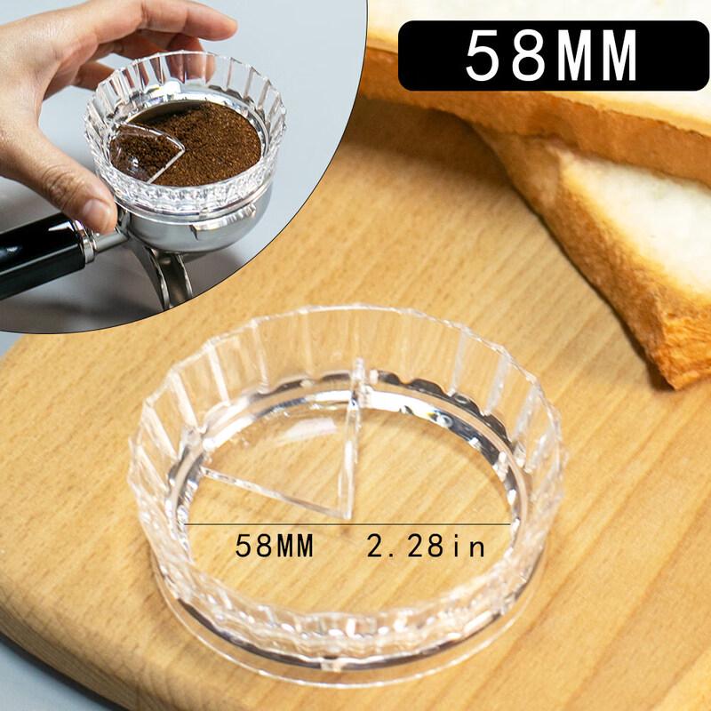 Qiwei Magnetic Transparent 51/58mm Universal Espresso Dosing Funnel Ring
