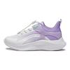 Li Ning Comfortable Non-Slip Durable Kids Running Shoes Kids Sneakers White Purple YKNU026-4