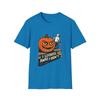 Unisex Softstyle T-Shirt Halloween Jack-O’-Lantern Human Eyes Creepy Fall