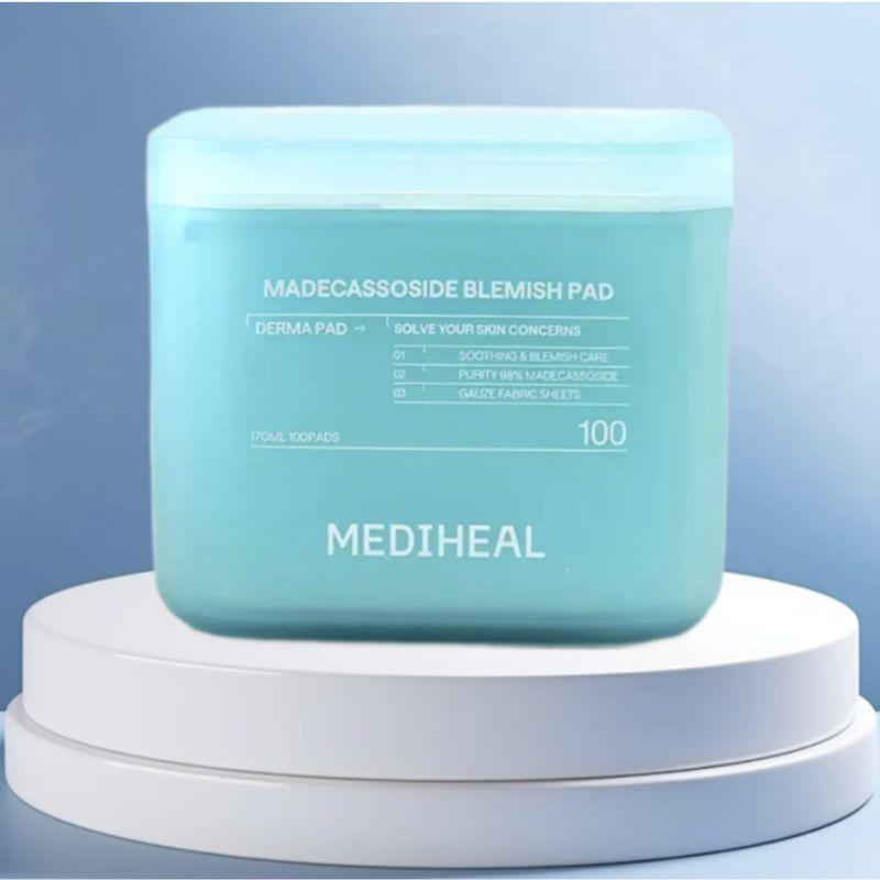 MEDIHEAL Madecassoside Blemish Toner Derma Pads + PDRN Pads Bonus Set (100 Pads + 10 Extra)