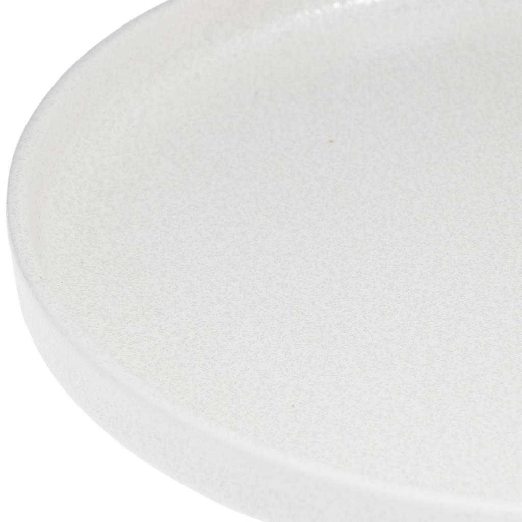 Tatara Rund Flach Spülmaschinen- und Mikrowellengeeignet Hergestellt in 230450 Teller, Weiß, Keramik, 20cm, Sicher, Japan,