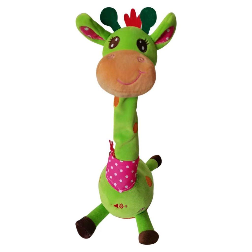 Plush Giraffe Toy With Volume Control And Dancing Motion Gift For Kids
