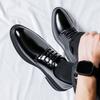 Fashion 6/8cm Classic Men Derby Shoes Platform Height Increase Dress Shoes Formal Business Elevator Shoes British Wedding Suit Shoes