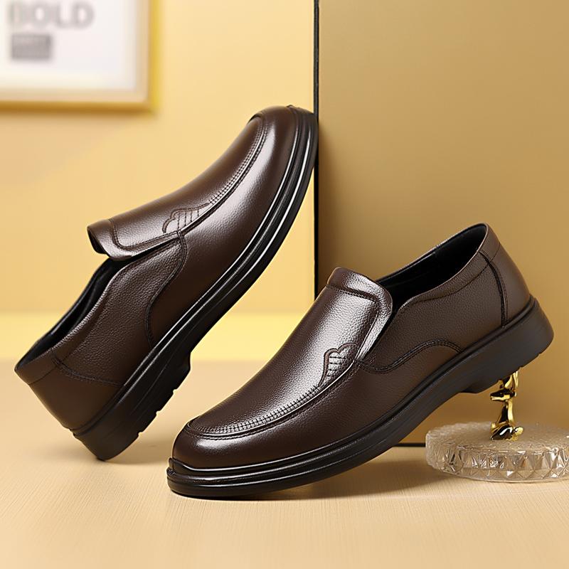 Fashion Handmade Leather Driving Shoes Slip-on Mens Loafers Soft Casual Shoes Black Brown Male Business Footwear Moccasins Walking Shoes