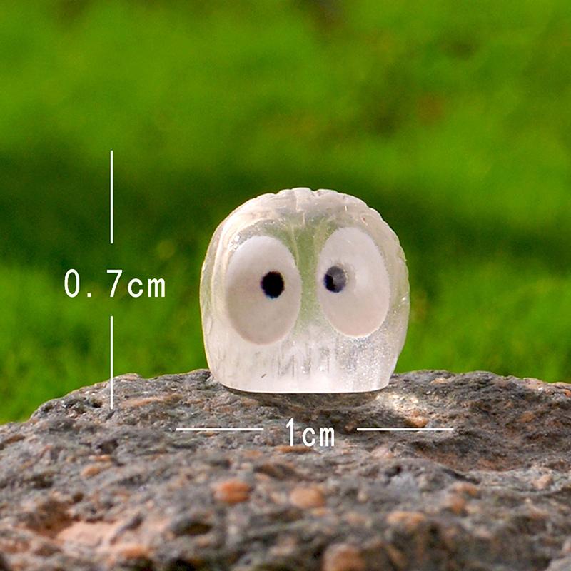 10Pcs Mini Cute Luminous Owls Micro Landscape Figurines Ornaments Resin Owls Series Creative Home Bonsai Decor Car Ornament