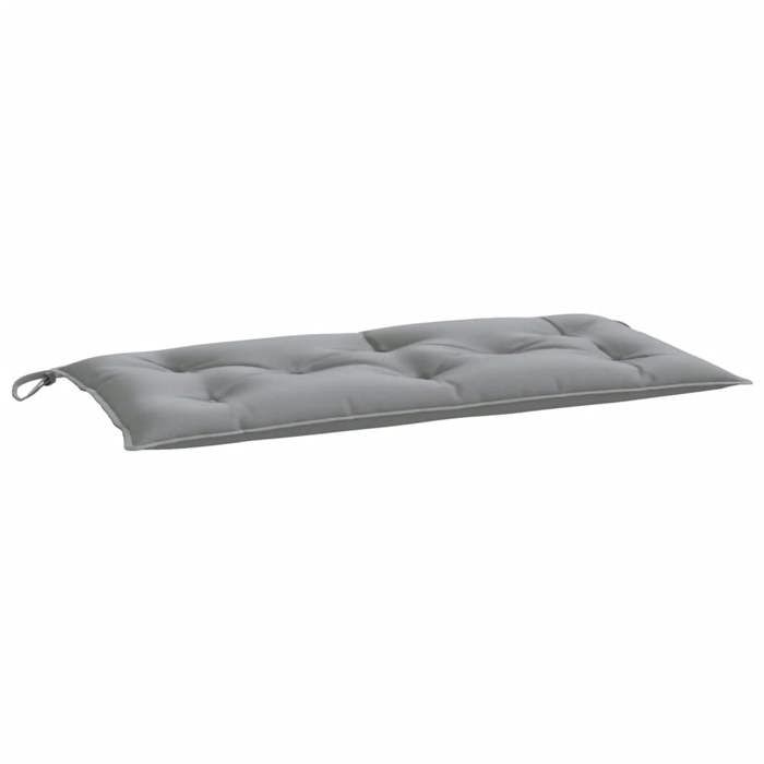 VidaXL Garden Bench Cushion, Bench Cover with String Ties, Waterproof Outdoor Cushion, Grey 100x50x7 Cm 361565