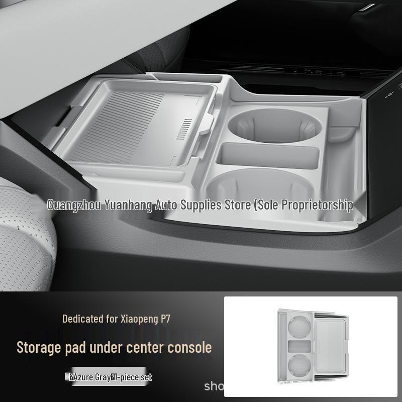 

Xiaopeng P7 Console Glasses Storage Box: Fits 26 Models, Organizer for Lower Storage.
