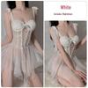 Gorgeous Slimming Mesh See-Through Padded Underwire Camisole Nightgown Set for Women