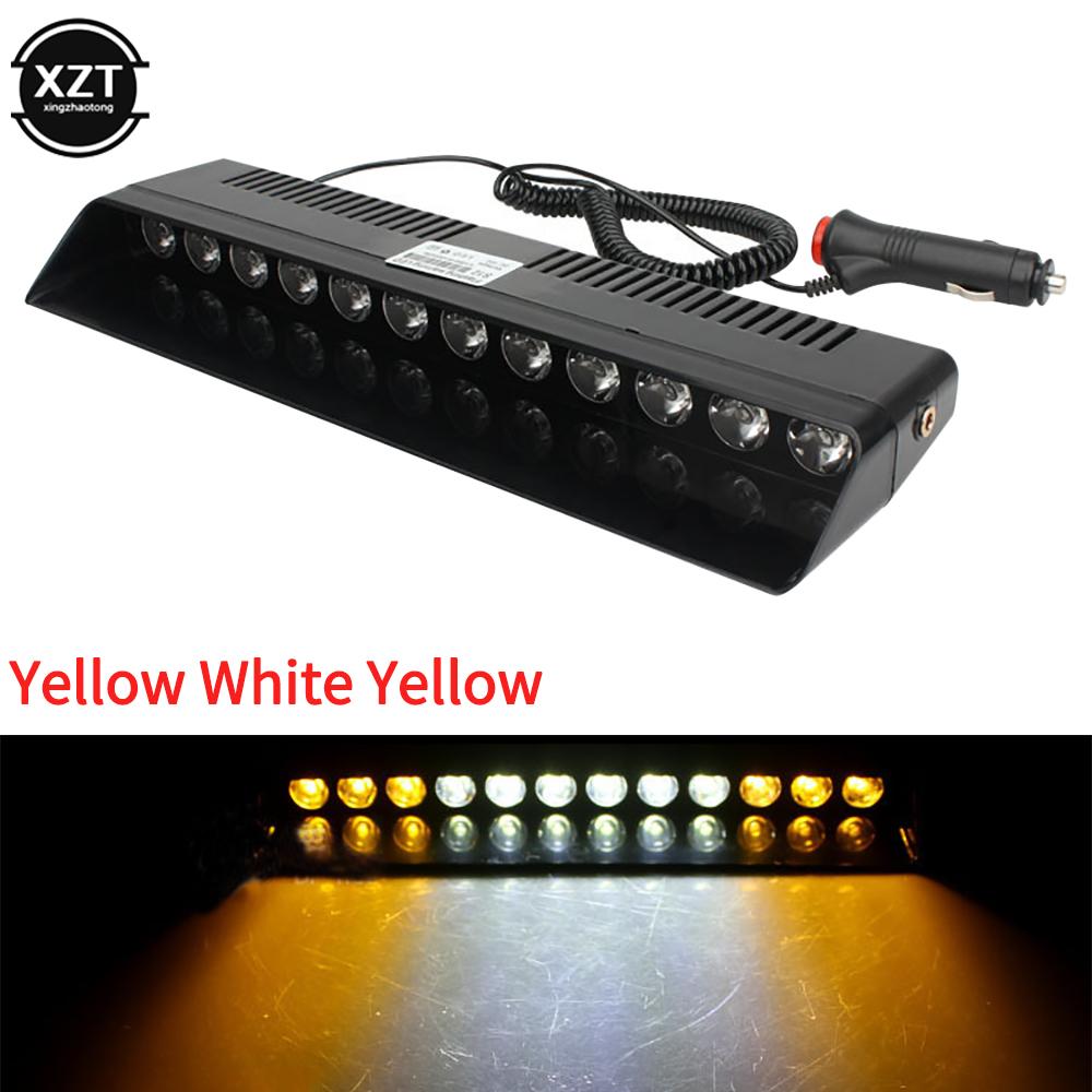 

Автомобильные стробоскопические мигающие огни, лампа 12 светодиодов, красный/синий/янтарный/желтый/белый, полицейская светодиодная мигалка, аварийная сигнальная лампа для автомобиля 12 В 12 Вт