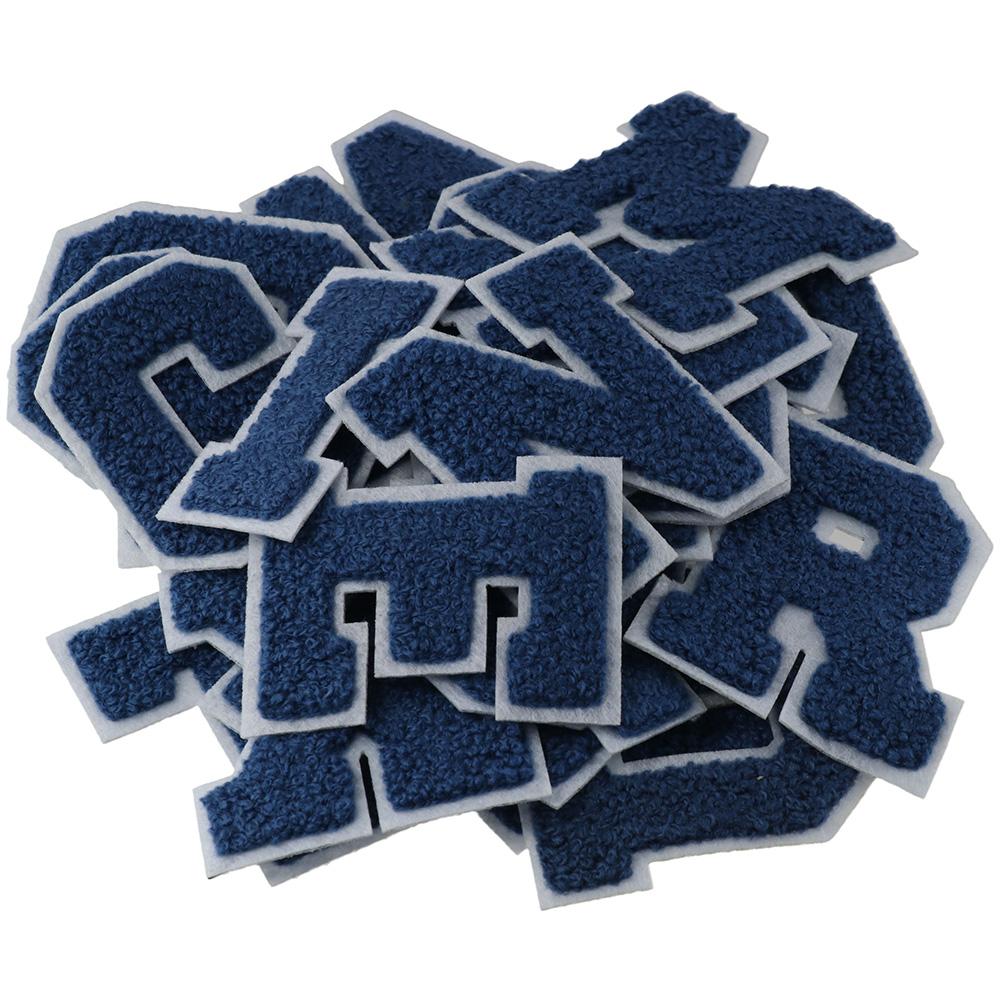 26 Pcs Blue Iron on  A-Z Shoes Embroidered  Hats