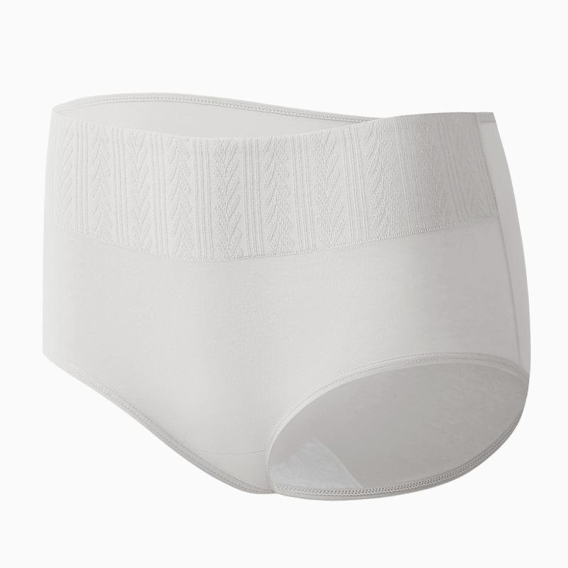 

Female Summer Thin Pure Cotton Abdominal Non Mark Antibacterial High Waist Triangle Briefs XXL сірий