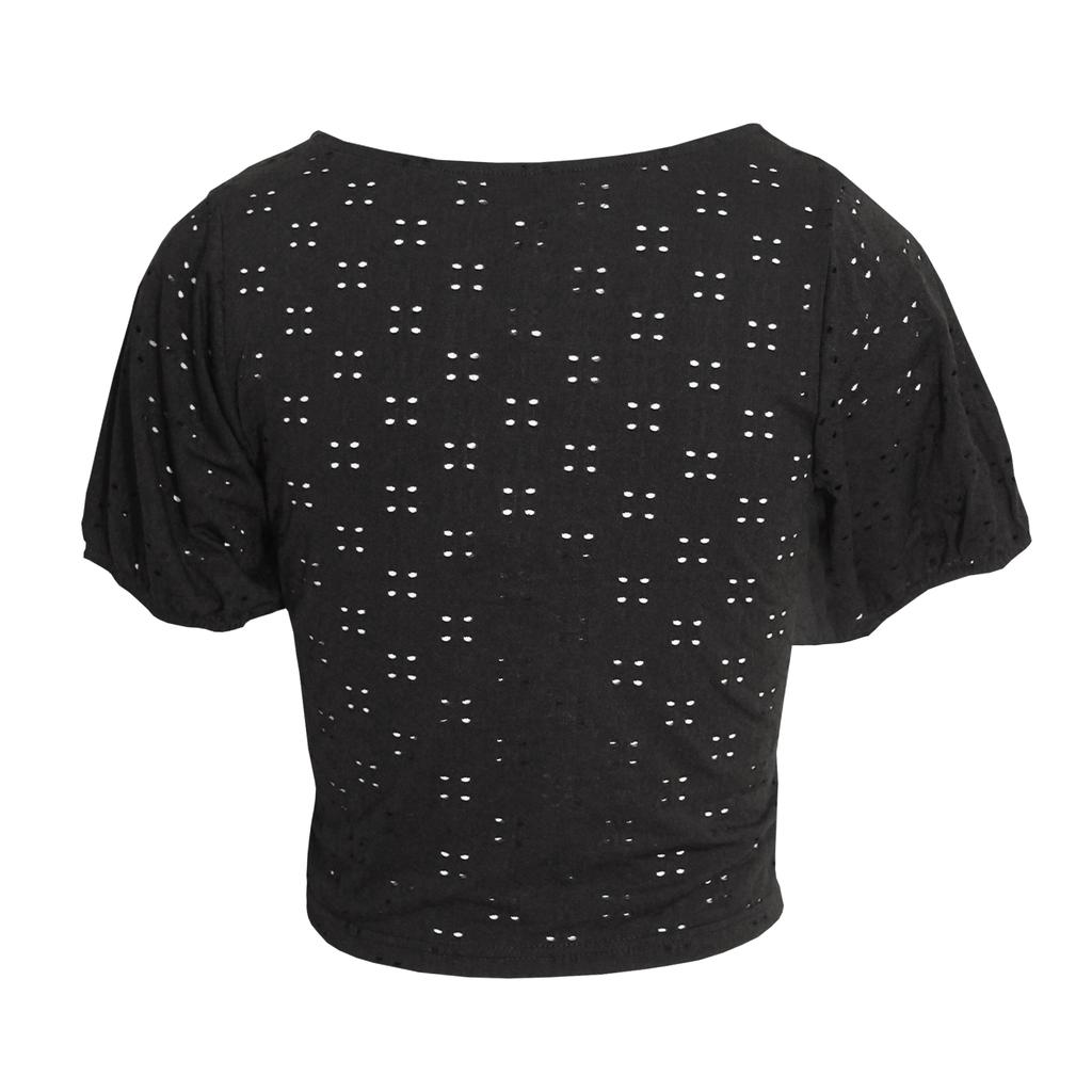BRAVE SOUL Womens/Ladies Tessa Broderie Anglaise Lace-Through Top