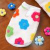 Pet Winter Warm Vest Puppy Clothes for Small Medium Large Dog Soft Golden Retriever Vest With Flower Clothing Pet Suppllies