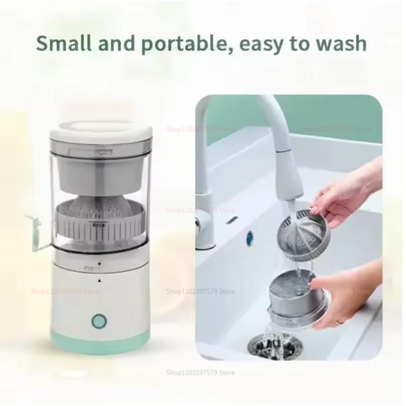 Portable Electric Juicer Orange Lemon Fruit Automatic Blender Mini Household Juice Squeezer Mixer Bidirectional Spiral Design