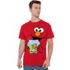 Sesame Street Unisex Adult Elmo & Dorothy Face T-Shirt