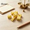 PLA Game Dice 7Pcs 3D Printed Cheese Set, D4/6/8/10/12/20 Multi-side Gaming Dice, Role Playing Polyhedral for Family Night Party Board Collection Set