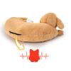 Cucciolo che dorme Simulazione battito cardiaco Peluche Cane Giocattolo Copertura rimovibile Sollievo dall'ansia Compagno calmante Giocattolo per cuccioli cani di taglia media grande
