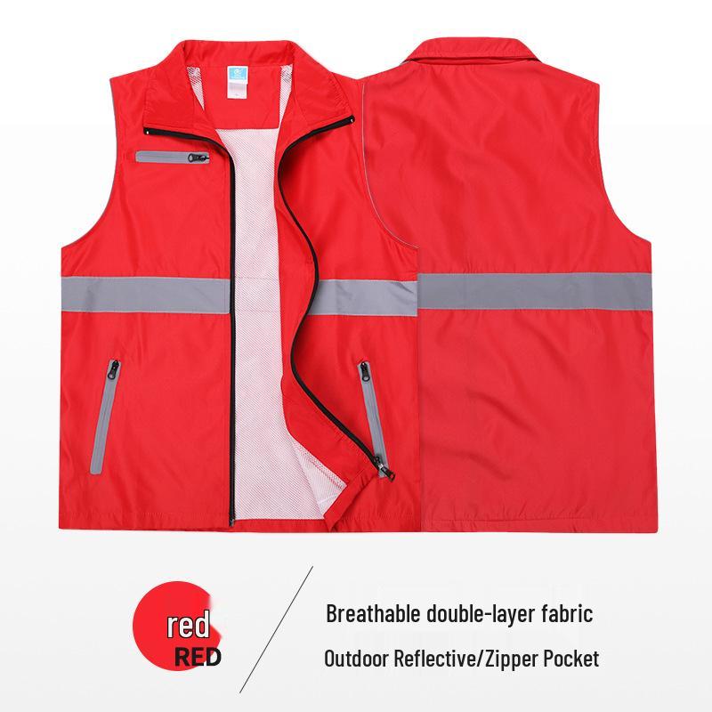 Reflective Custom Logo Volunteer Vest for Promotion Activities