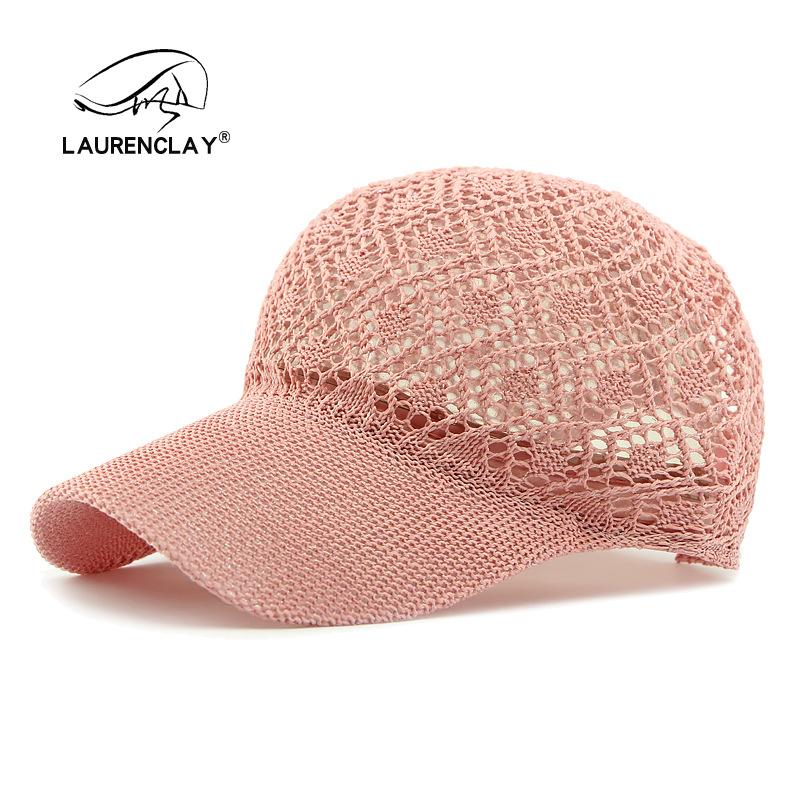 

Summer new hat women s bright silk hollow mesh baseball cap fashion versatile cap sun hat tide Adjustable розовый