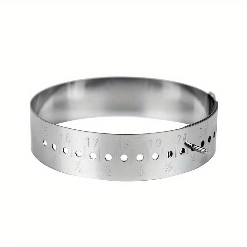 

1PC Stalness Steel Bangle Sizer Gauge Measure Bracelet Measuring Equipment for Diy Jewelry Tools Making Accessories 15-25cm