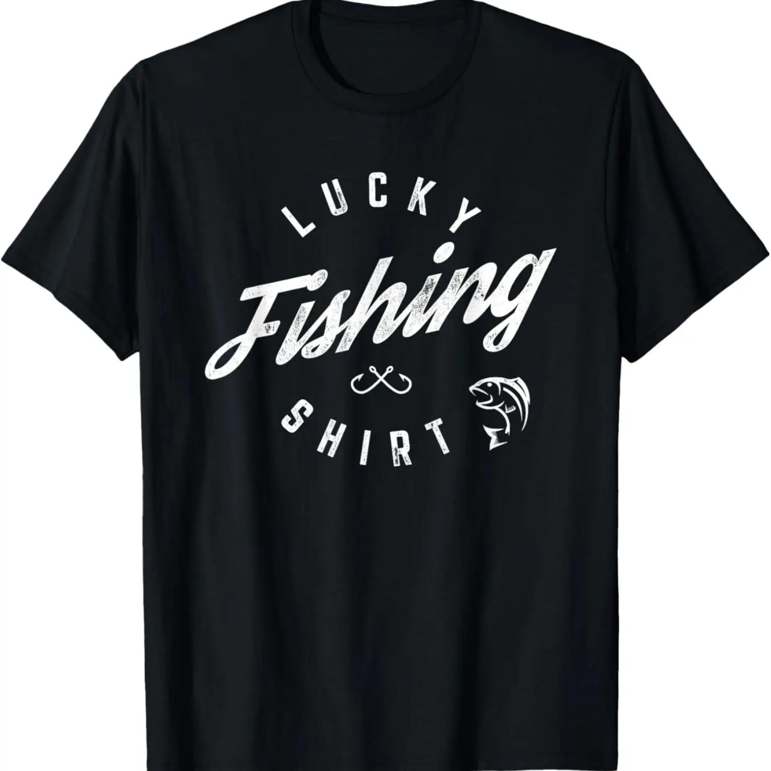 Счастливая рыбацкая футболка Смешная футболка для папы S