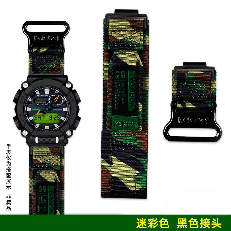 

GA900 Modified Watchband For Casio watches G-shock GA-900A/VB/TS DW-6900 straps men s outdoor Waterproof Sports Nylon Bracelet 16mm