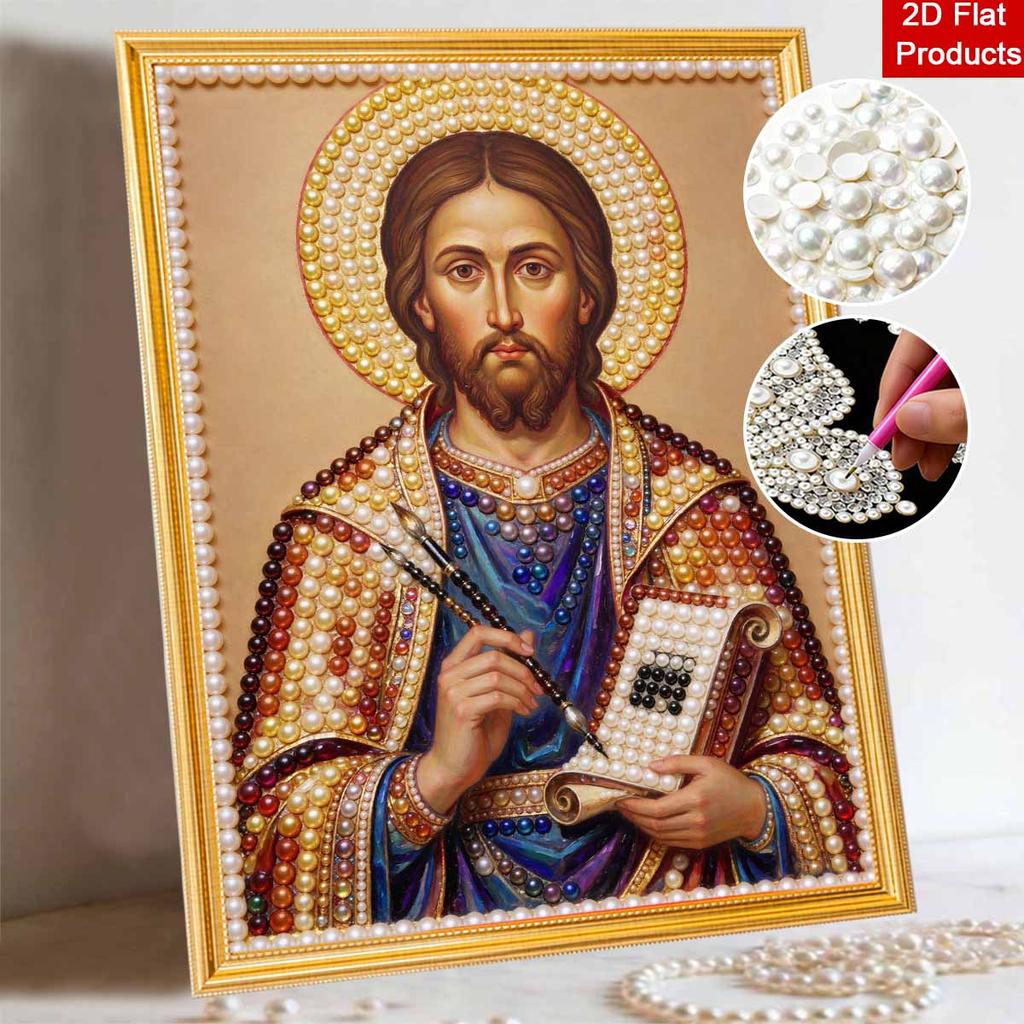 DIY 3D Pearl Diamond Painting Art Set Jesus Christ Home Decor Art Set Wall Art