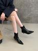 French pointed sleeve thin boots temperament thin heel fashion boots 2025 autumn and winter new women's short boots