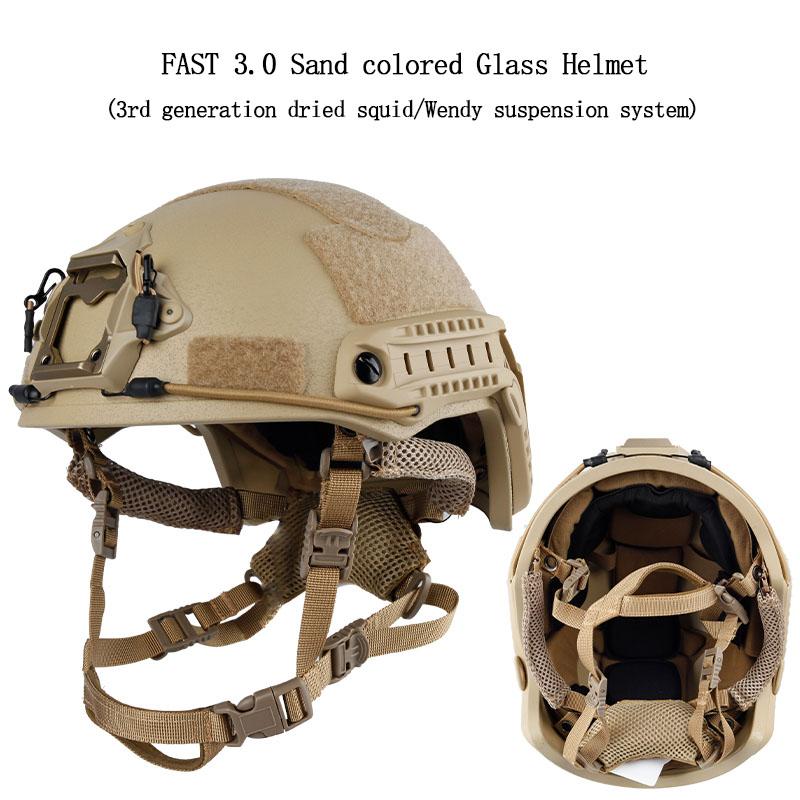 Quick MH Tactical Helmet 1.5kg Fiberglass Wendy's Suspension Pad Helmet Outdoor Activity Protection Training Safety Riot Helmet