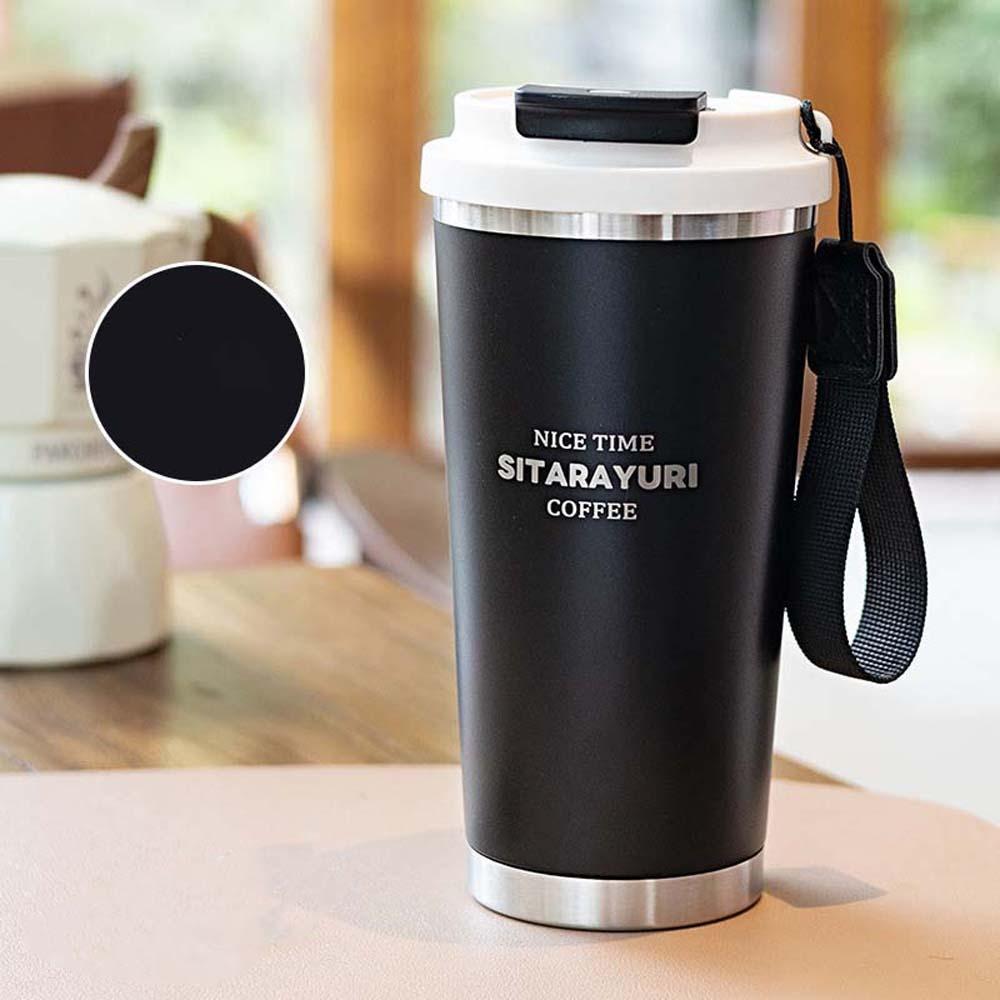 Large Capacity Coffee Water Cup 304 Stainless Steel Filter Tea Bottle 560ML Drinking Cup  Cycling