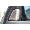 Silver Steel Rear A Post Speaker Frame Cover Trim Fit For BMW X5 F15 2014-2018