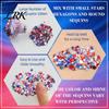 Party Face Glitter Independence Day Body Gel, Patriotic Red White Blue Hair Glitter, Sparkling Waterproof Makeup Sequins for 4th of July, Holiday