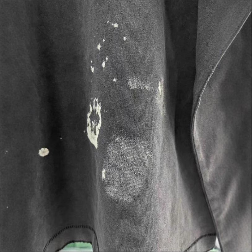 ERD Retro Wash Letter Print Drop Shoulder Long Sleeve T-shirt for Men