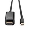 Kabel Adapter LINDY Mini DisplayPort - HDMI 10.2G 2m Czarny 4K UHD 30Hz