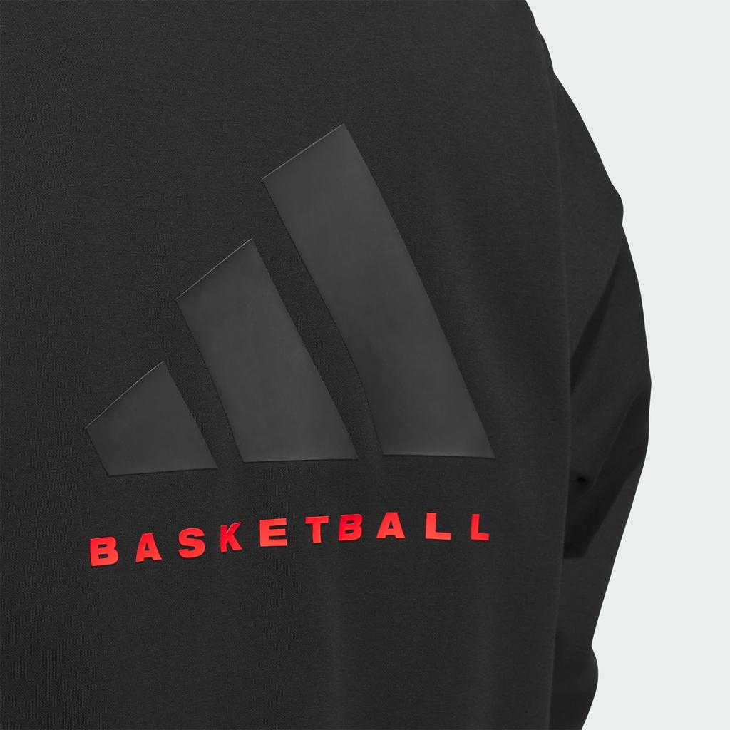 adidas Basketball FW24 Fleece Hoodie The 2025 Collection Chapter 01 Series Letter Print Versatile Loose-Fit Pullover Sweatshirt Unisex Hoodies IZ4907