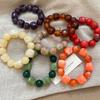 Acrylic Irregular Square Round Beaded Bracelet For Women European And American Simple Bracelet Korean Fashion Hand Accessories