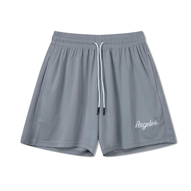 Pantaloni della tuta da basket Quarter Uomo Ricamo Casual Tendenza Retro Pantaloncini Color Caramella Donna Fitness