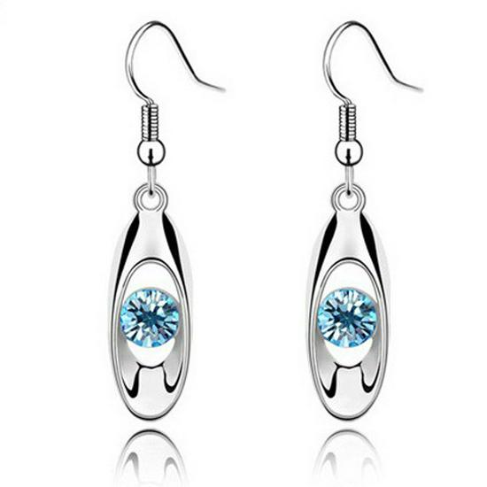 Korean Rhinestone Crystal Sprouting Earrings