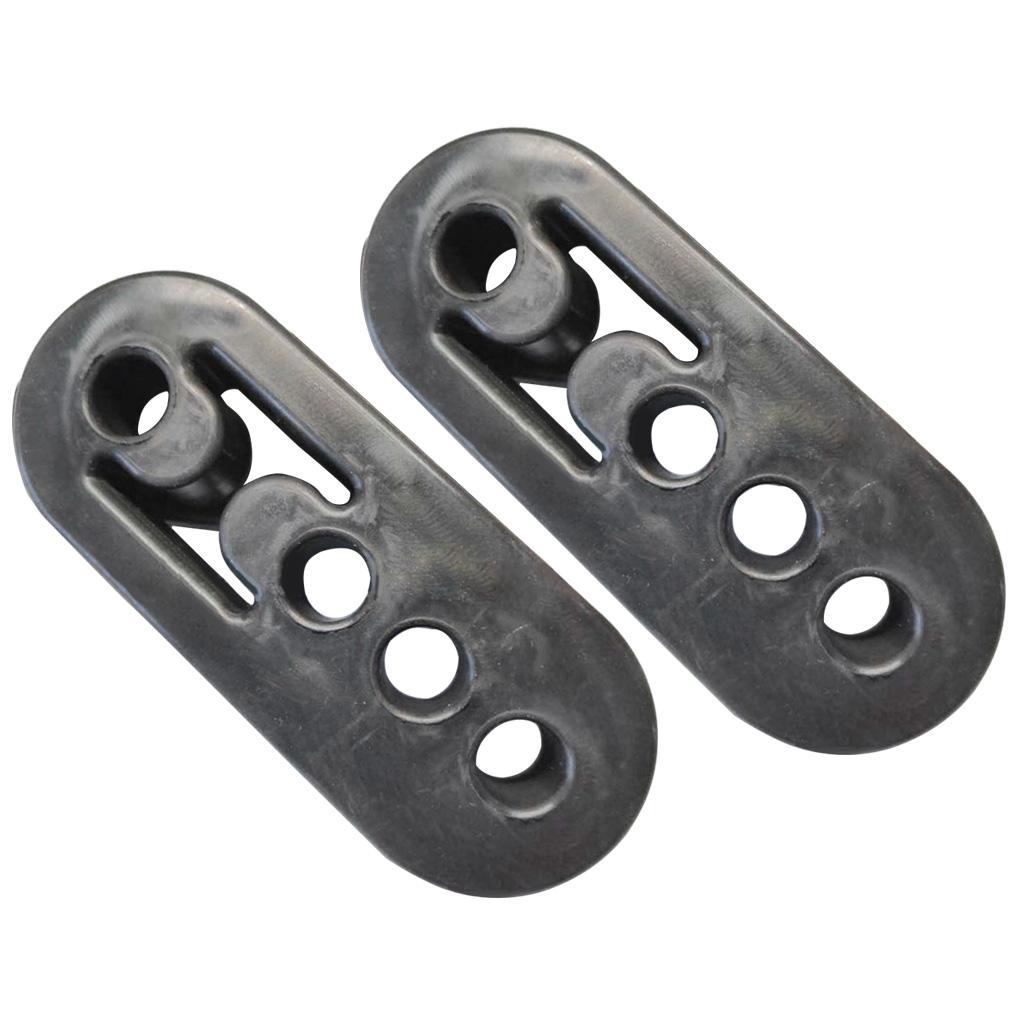 Automotive Universal Muffler Lifting Lugs High-strength Four-hole Adjustable and Elongated Exhaust Hanger Pipe Hook 2Pcs
