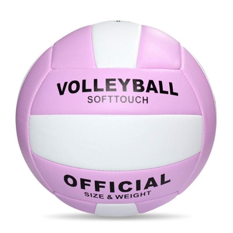 Soft Beach Volleyballs Thickened Official Size 5 Volleyballs Sand Sports PU Ball for Indoor Outdoor Pool, Gym, Training