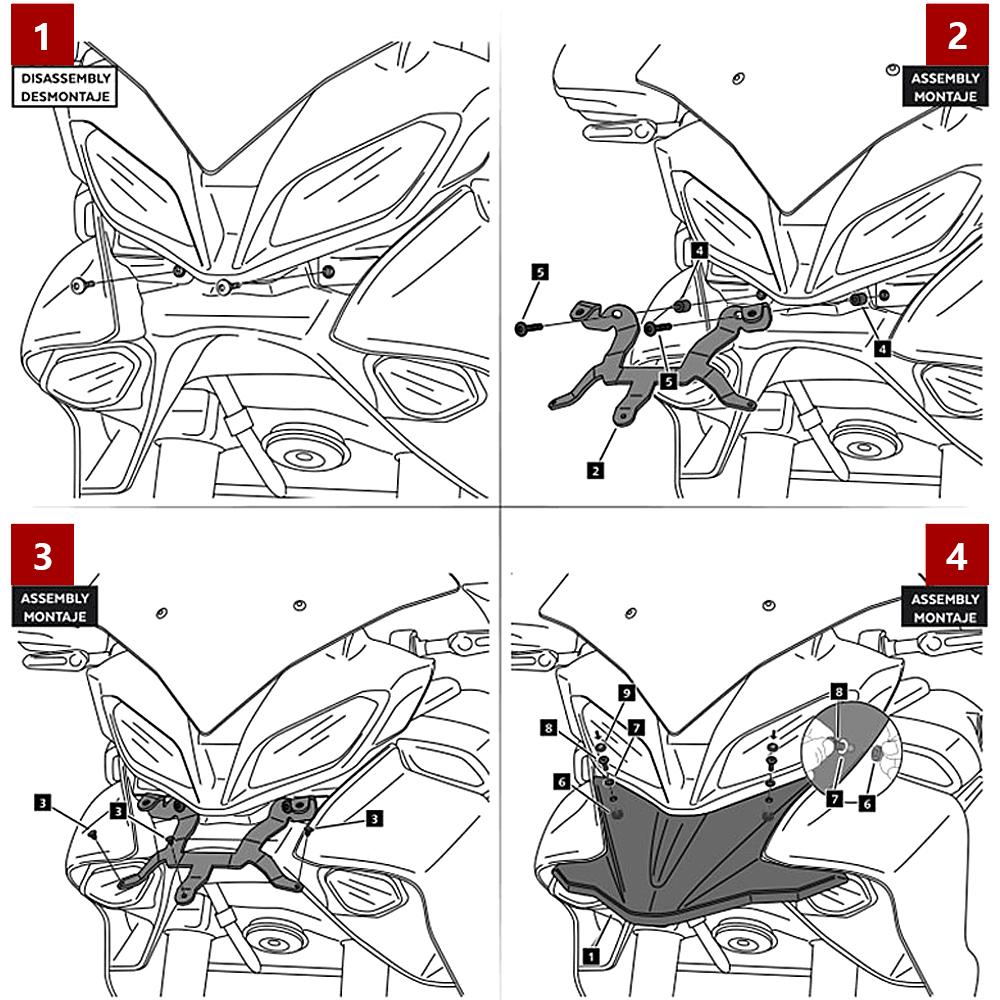 Motorcycle Front Beak Fairing Extension Wheel Extender Cover Fender For Yamaha Tracer 9 GT TRACER 900 Tracer900 2021 2022